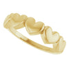 57738 / Ring / 14K Yellow / Polished / Connected Heart Ring