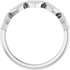 57738 / Ring / Sterling Silver / Polished / Connected Heart Ring