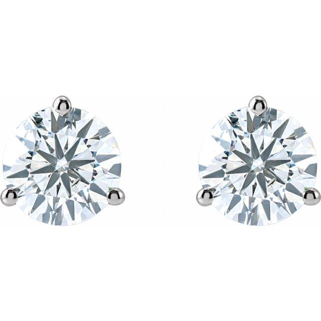 Lab-Grown Diamond | Round | 6.3mm :: 2 Ctw | Lab-Grown Diamond | Round | 7mm :: 2 1/2 Ctw | Lab-Grown Diamond | Round | 7.5mm :: 3 Ctw