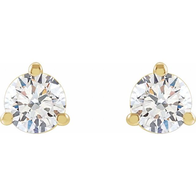 Lab-Grown Diamond | Round | 3.4mm :: 1/3 Ctw | Lab-Grown Diamond | Round | 2.5mm :: 1/8 Ctw
