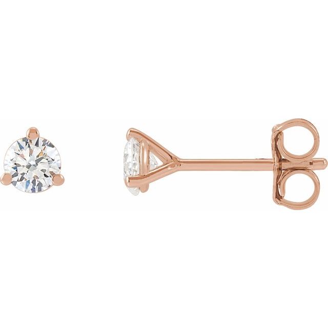 Lab-Grown Diamond | Round | 3.4mm :: 1/3 Ctw | Lab-Grown Diamond | Round | 2.5mm :: 1/8 Ctw