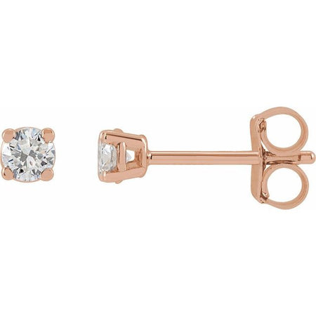 Lab-Grown Diamond | Round | 3.4mm :: 1/3 Ctw | Natural Diamond | Round | 2.75mm :: 1/6 Ctw