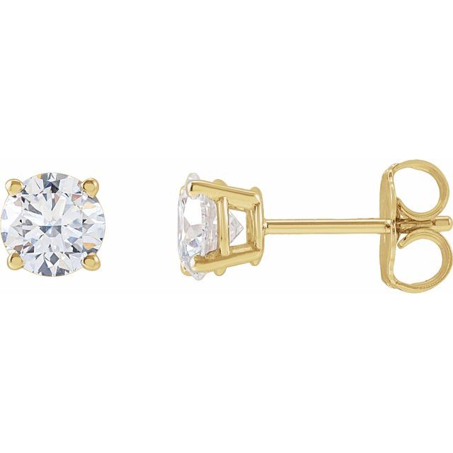 Lab-Grown Diamond | Round | 5.5mm :: 1 1/4 Ctw | Lab-Grown Diamond | Round | 7.25mm :: 3 Ctw