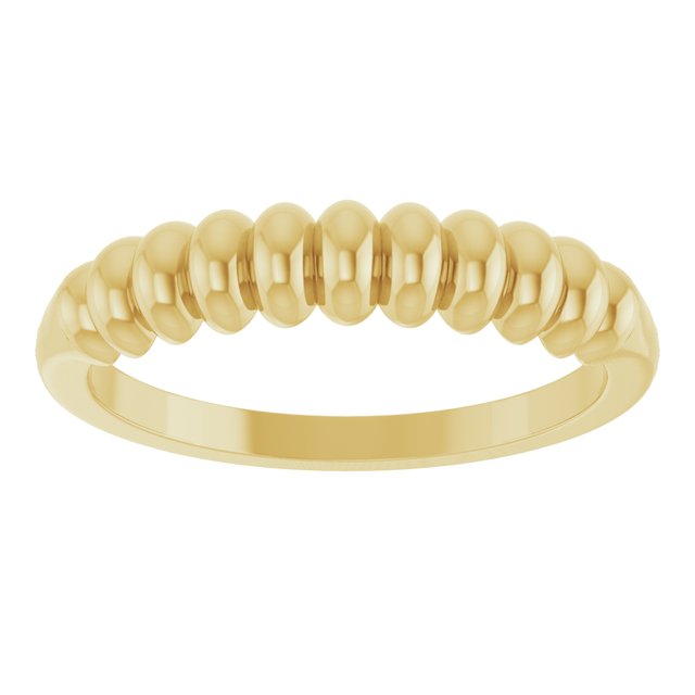 57741 / Ring / 14K Yellow / Polished / Puffed Metal Ring