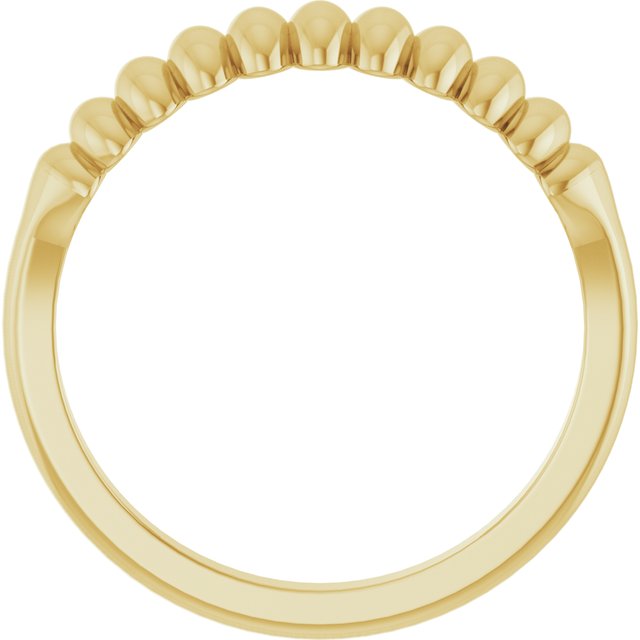 57741 / Ring / 14K Yellow / Polished / Puffed Metal Ring