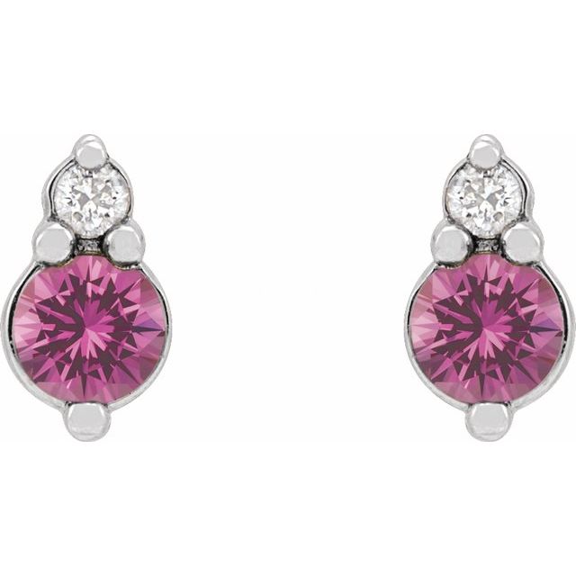 Natural Pink Sapphire | Round | 3mm