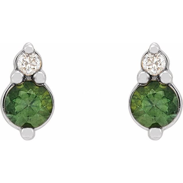 Natural Green Sapphire | Round | 3mm