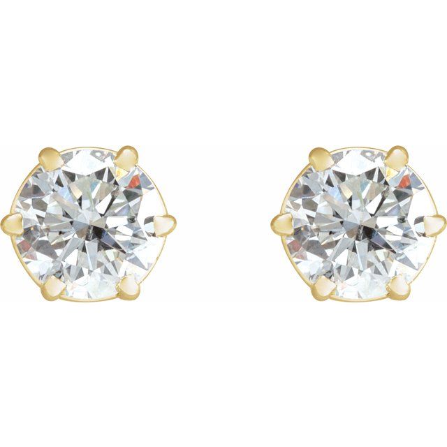 Natural Diamond | Round | 5.75mm :: 1 1/2 Ctw | Lab-Grown Diamond | Round | 5.75mm :: 1 1/2 Ctw