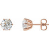 Natural Diamond | Round | 6.3mm :: 1 9/10 Ctw | Lab-Grown Diamond | Round | 6.3mm :: 2 Ctw