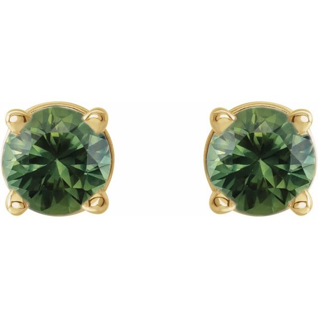 Natural Green Sapphire | Round | 3mm