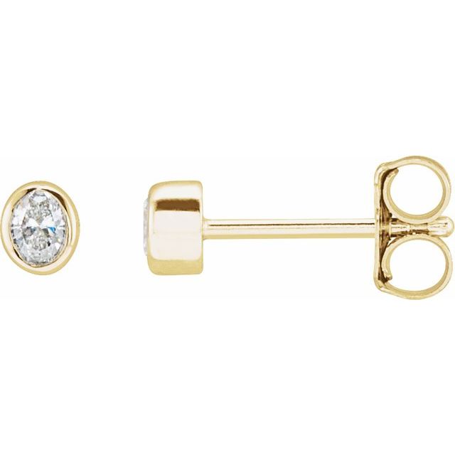 Natural Diamond | Oval | 3 x 2.3mm | Lab-Grown Diamond | Oval | 3 x 2.3mm
