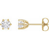 Natural Diamond | Round | 4.5mm :: 3/4 Ctw | Lab-Grown Diamond | Round | 4.5mm :: 5/8 Ctw