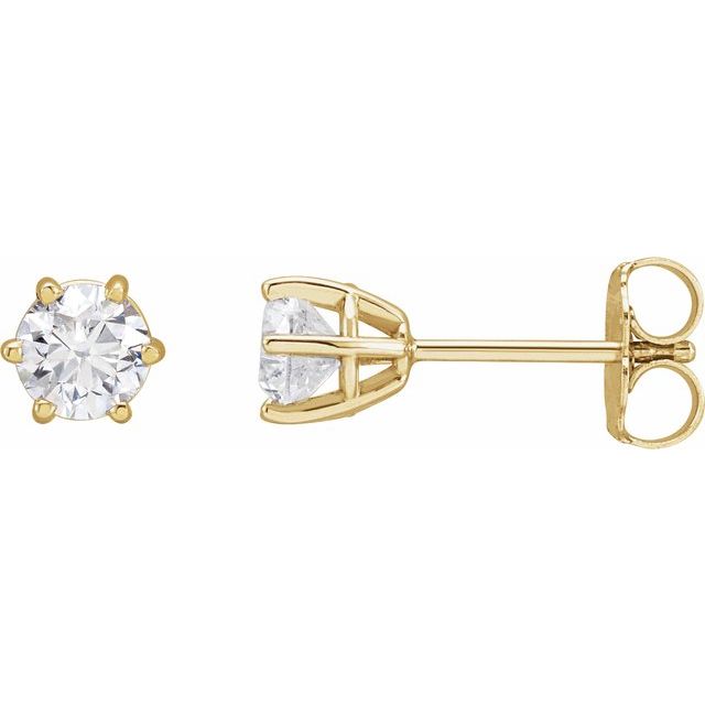 Natural Diamond | Round | 4.5mm :: 3/4 Ctw | Lab-Grown Diamond | Round | 4.5mm :: 5/8 Ctw
