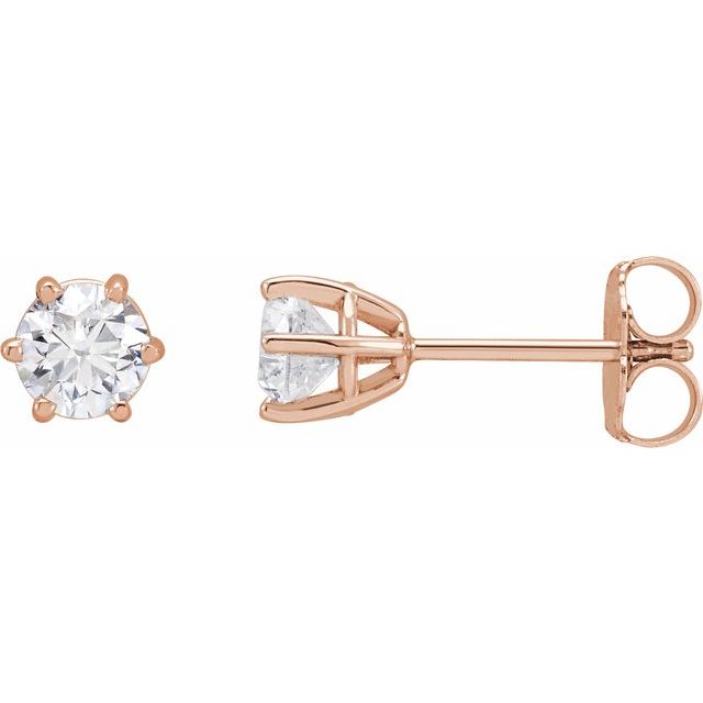 Natural Diamond | Round | 4.5mm :: 3/4 Ctw | Lab-Grown Diamond | Round | 4.5mm :: 5/8 Ctw