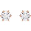 Natural Diamond | Round | 4.5mm :: 3/4 Ctw | Lab-Grown Diamond | Round | 4.5mm :: 5/8 Ctw
