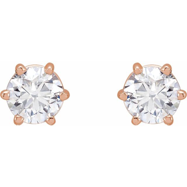 Natural Diamond | Round | 4.5mm :: 3/4 Ctw | Lab-Grown Diamond | Round | 4.5mm :: 5/8 Ctw