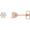 Natural Diamond | Round | 4mm :: 1/2 Ctw | Lab-Grown Diamond | Round | 4mm :: 1/2 Ctw