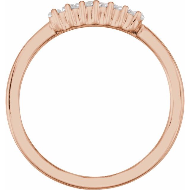 Straight Baguette Ring — 14K Rose Gold