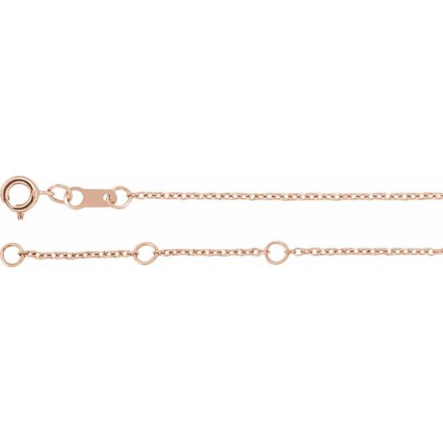 Rainbow Gemstone Bar Bracelet — 14K Rose Gold