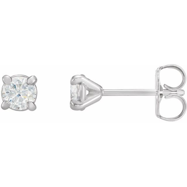 Natural Diamond | Round | 4mm :: 3/8 Ctw | Natural Diamond | Round | 2mm :: 0.06 Ctw | Lab-Grown Diamond | Round | 2mm :: 0.06 Ctw | Natural Diamond | Round | 2.5mm :: 1/8 Ctw | Lab-Grown Diamond | Round | 2.5mm :: 1/8 Ctw