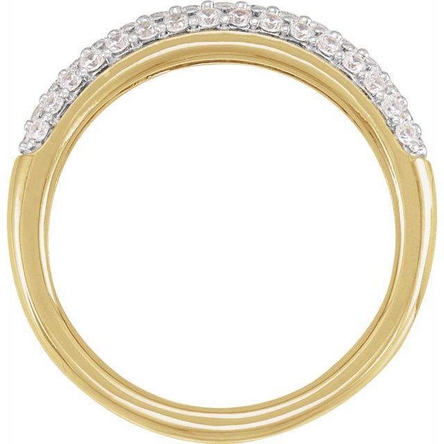 688878 / Ring / Set / 14K Yellow / Lab-Grown Diamond / Round / 1.4 Mm / Lab-Grown Diamond / Polished / 1/2 Ctw Lab-Grown Diamond Ring
