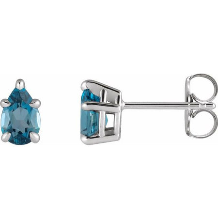 Natural London Blue Topaz | Pear | 5 x 3mm | Natural London Blue Topaz | Pear | 6 x 4mm