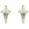 Lab-Grown Green Sapphire | Kite | 5 x 2.25mm