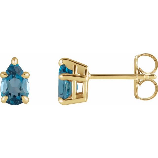 Natural London Blue Topaz | Pear | 5 x 3mm | Natural London Blue Topaz | Pear | 6 x 4mm