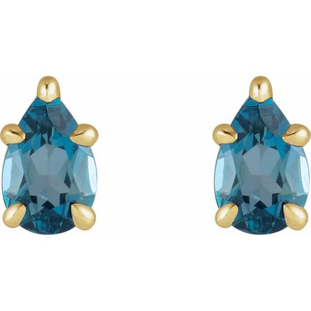 Natural London Blue Topaz | Pear | 5 x 3mm | Natural London Blue Topaz | Pear | 6 x 4mm