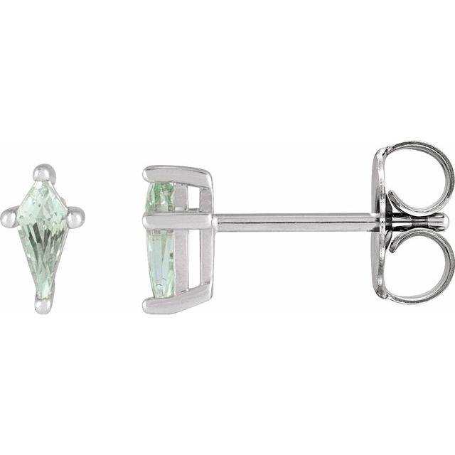 Lab-Grown Green Sapphire | Kite | 5 x 2.25mm