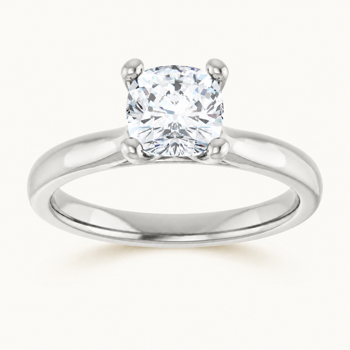 14K White | Cushion | Platinum | Cushion