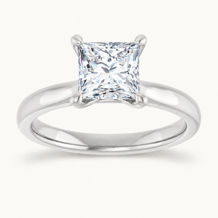 14K White | Square | 18K White | Square | 10K White | Square | Platinum | Square