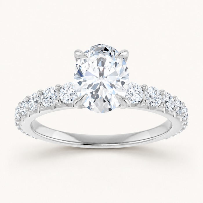 14K White | Oval | 18K White | Oval | 10K White | Oval | Platinum | Oval