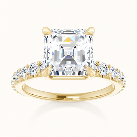 14K Yellow | Asscher | 18K Yellow | Asscher | 10K Yellow | Asscher