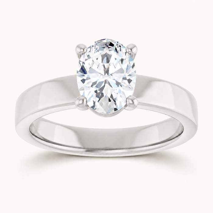 14K White | Oval | 18K White | Oval | 10K White | Oval | Platinum | Oval