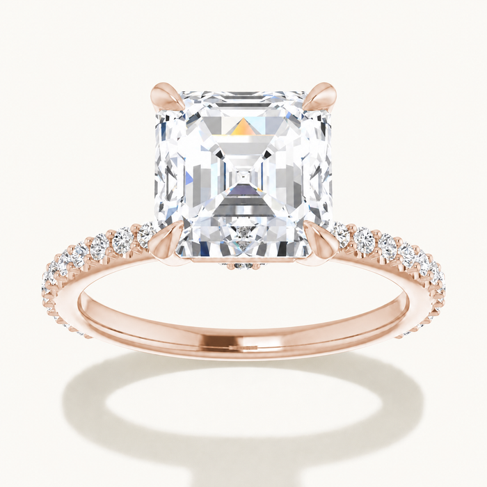 14K Rose | Asscher | 18K Rose | Asscher | 10K Rose | Asscher