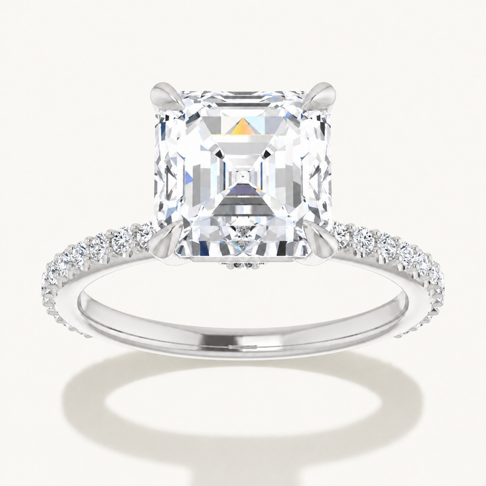 14K White | Asscher | 18K White | Asscher | 10K White | Asscher | Platinum | Asscher