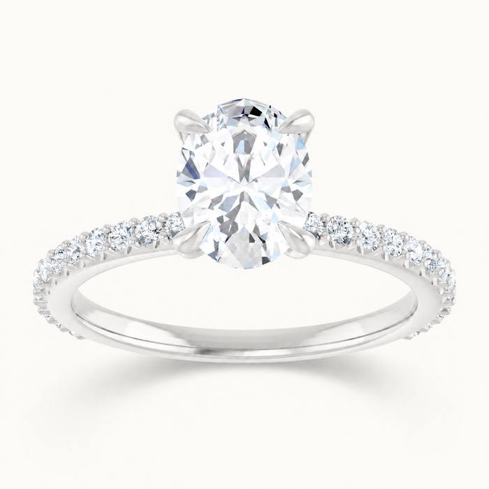 14K White | Oval | 18K White | Oval | 10K White | Oval | Platinum | Oval