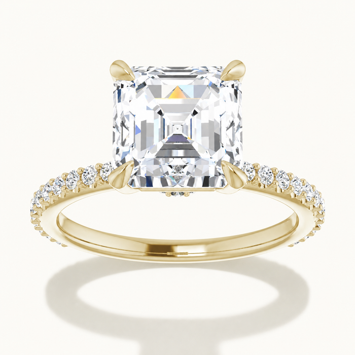 14K Yellow | Asscher | 18K Yellow | Asscher | 10K Yellow | Asscher