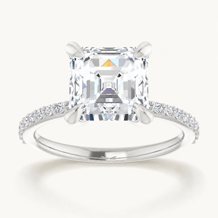 14K White | Asscher | 18K White | Asscher | 10K White | Asscher | Platinum | Asscher