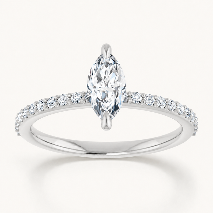 14K White | Marquise | 18K White | Marquise | 10K White | Marquise | Platinum | Marquise