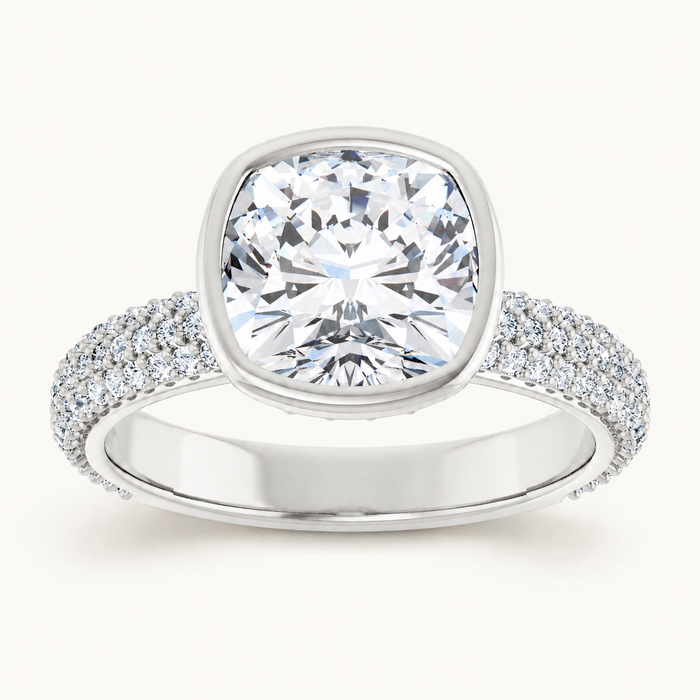 14K White | Cushion | 18K White | Cushion | 10K White | Cushion | Platinum | Cushion