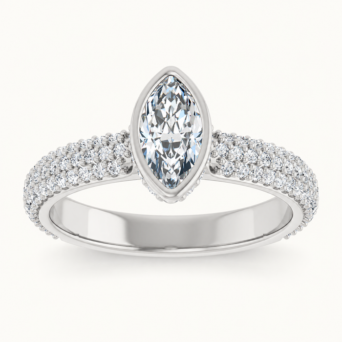 14K White | Marquise | 18K White | Marquise | 10K White | Marquise | Platinum | Marquise