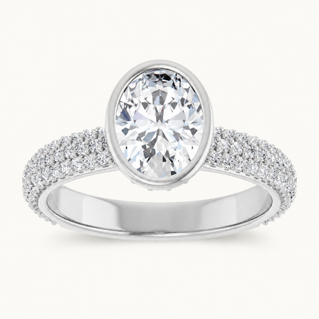 14K White | Oval | 18K White | Oval | 10K White | Oval | Platinum | Oval