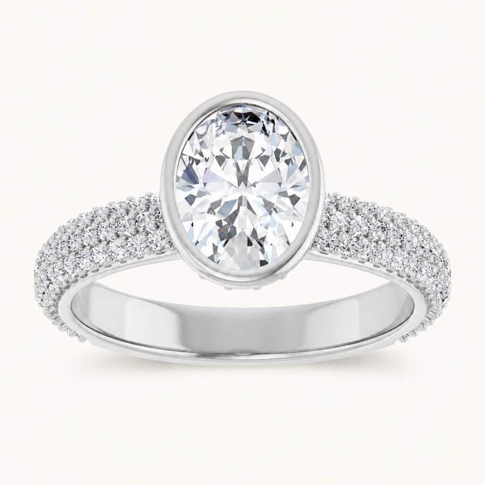 14K White | Oval | 18K White | Oval | 10K White | Oval | Platinum | Oval
