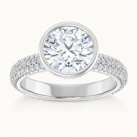 14K White | Round | 18K White | Round | 10K White | Round | Platinum | Round