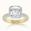 14K Yellow/White | Asscher | 18K Yellow/White | Asscher