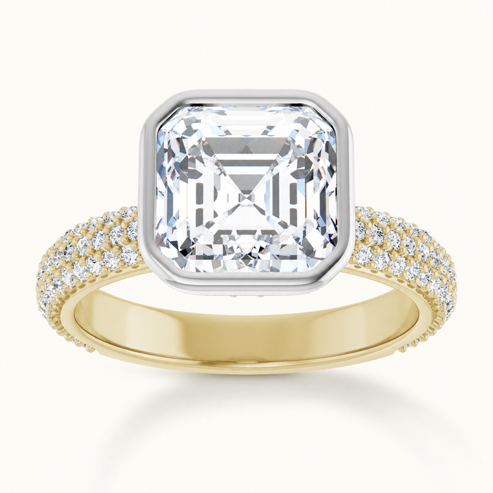 14K Yellow/White | Asscher | 18K Yellow/White | Asscher