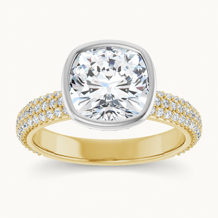 14K Yellow/White | Cushion | 18K Yellow/White | Cushion