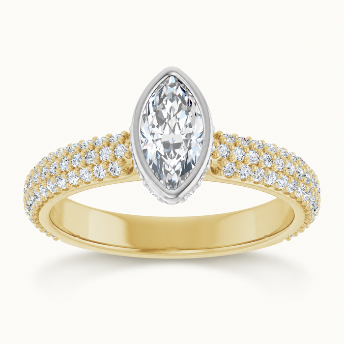 14K Yellow/White | Marquise | 18K Yellow/White | Marquise